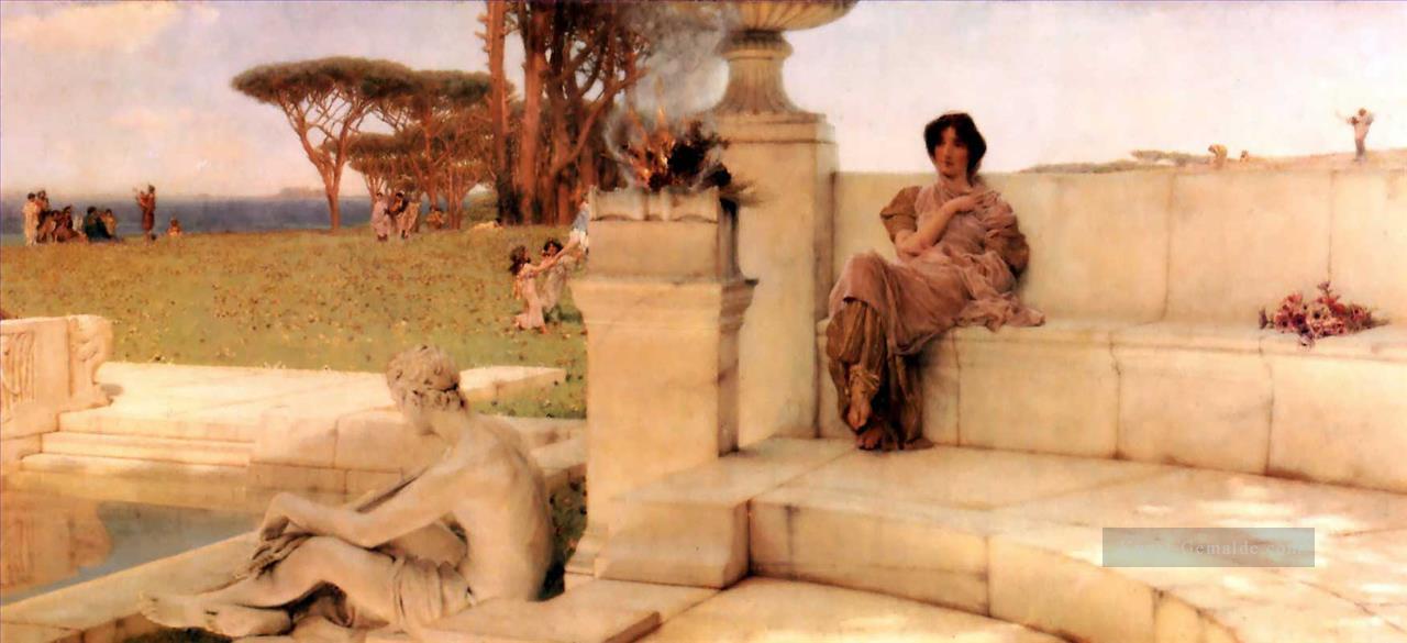 die Stimme des Frühlings Romantische Sir Lawrence Alma Tadema Ölgemälde